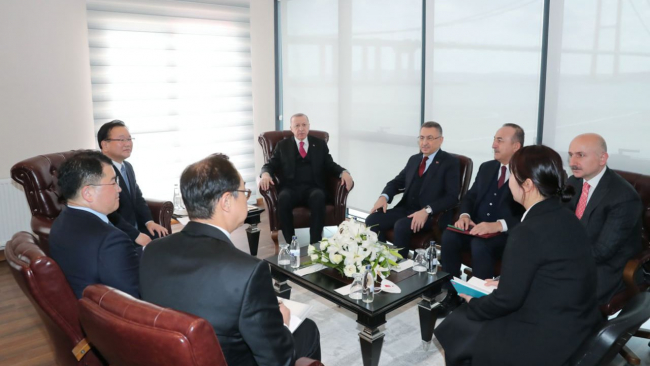 Cumhurbaşkanı Erdoğan Kim Boo-kyum'u kabul etti